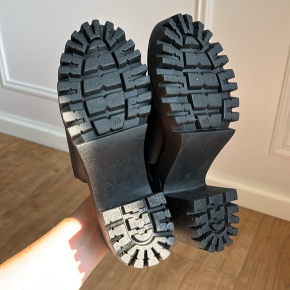 NWOT Steve Madden Sunnyside Block Heels Black Chunky Heel Mules Size 9.5 90s Y2K - Picture 7 of 11